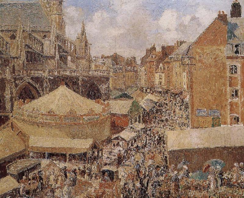 Camille Pissarro morning market